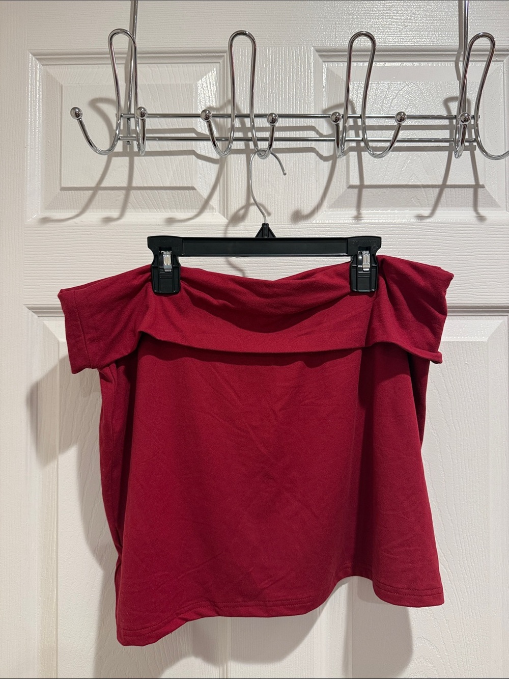 Women’s Burgundy Mini Skirt